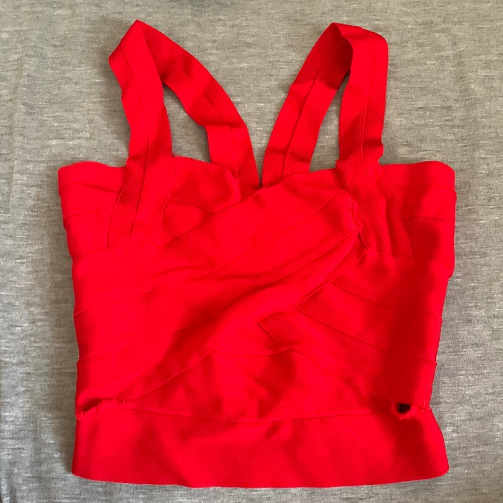 Herve leger top . Damaged.